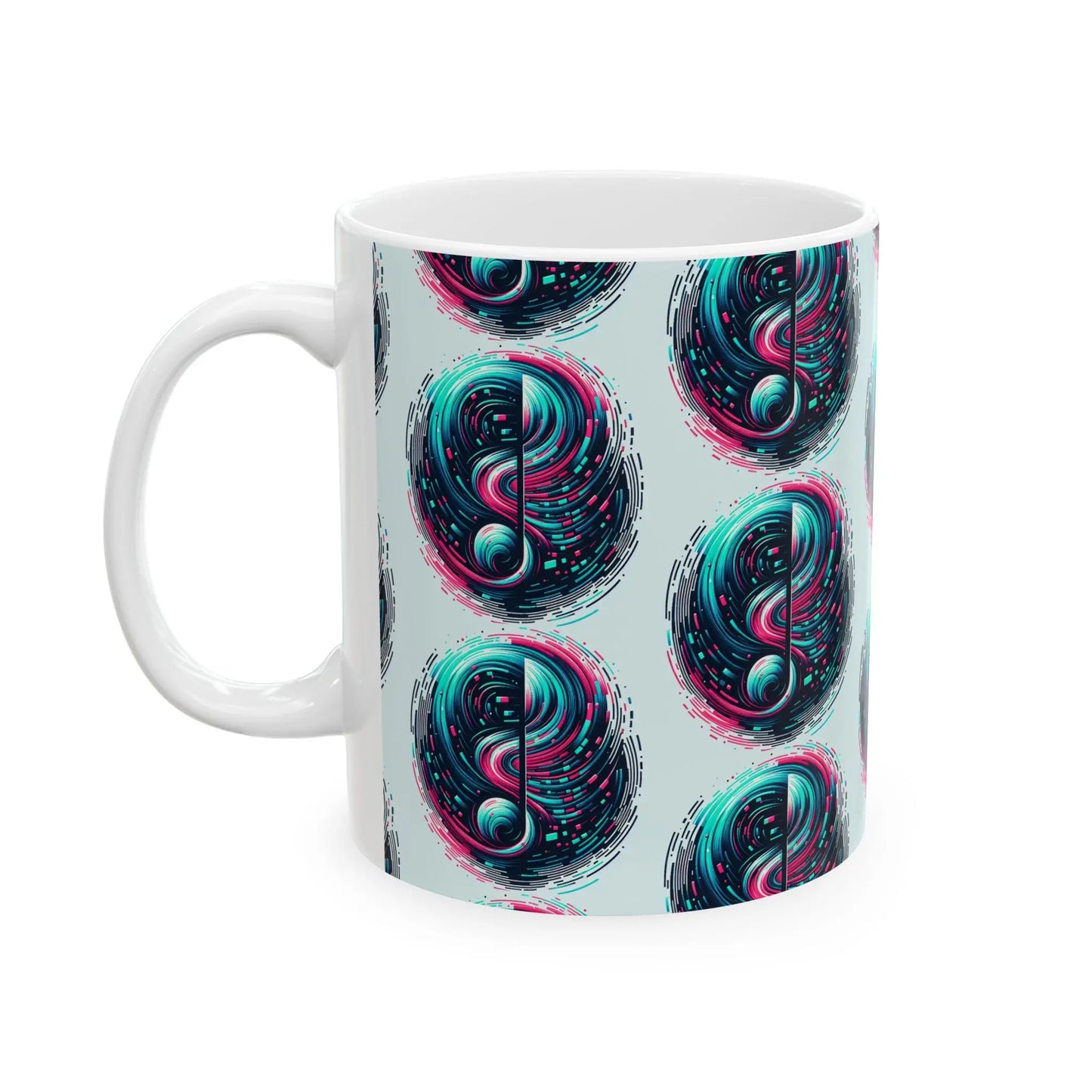 TikTok Inspired Mug, Abstract-Music Notes Printify
