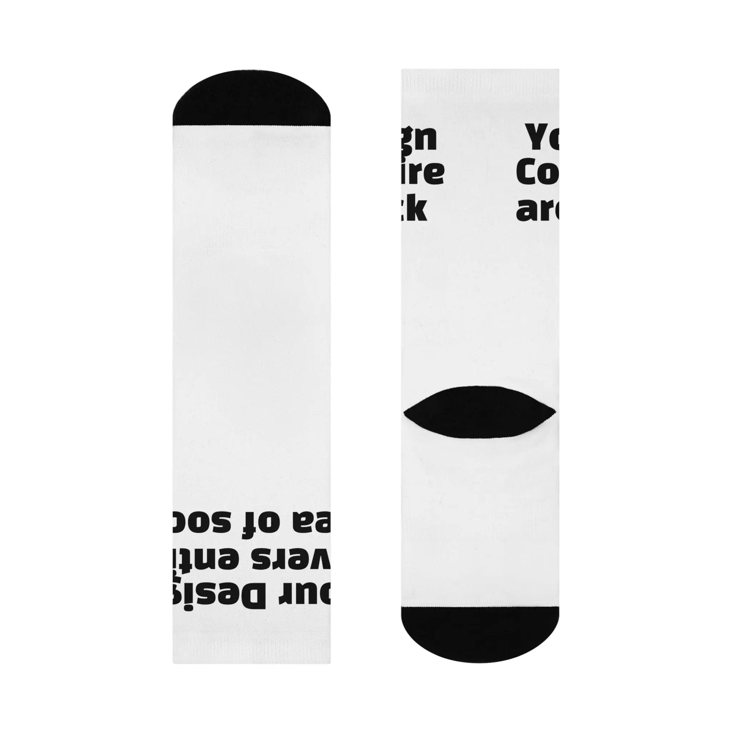 Custom All-Over-Print Unisex Premium Socks - Design Whatever TF Printify
