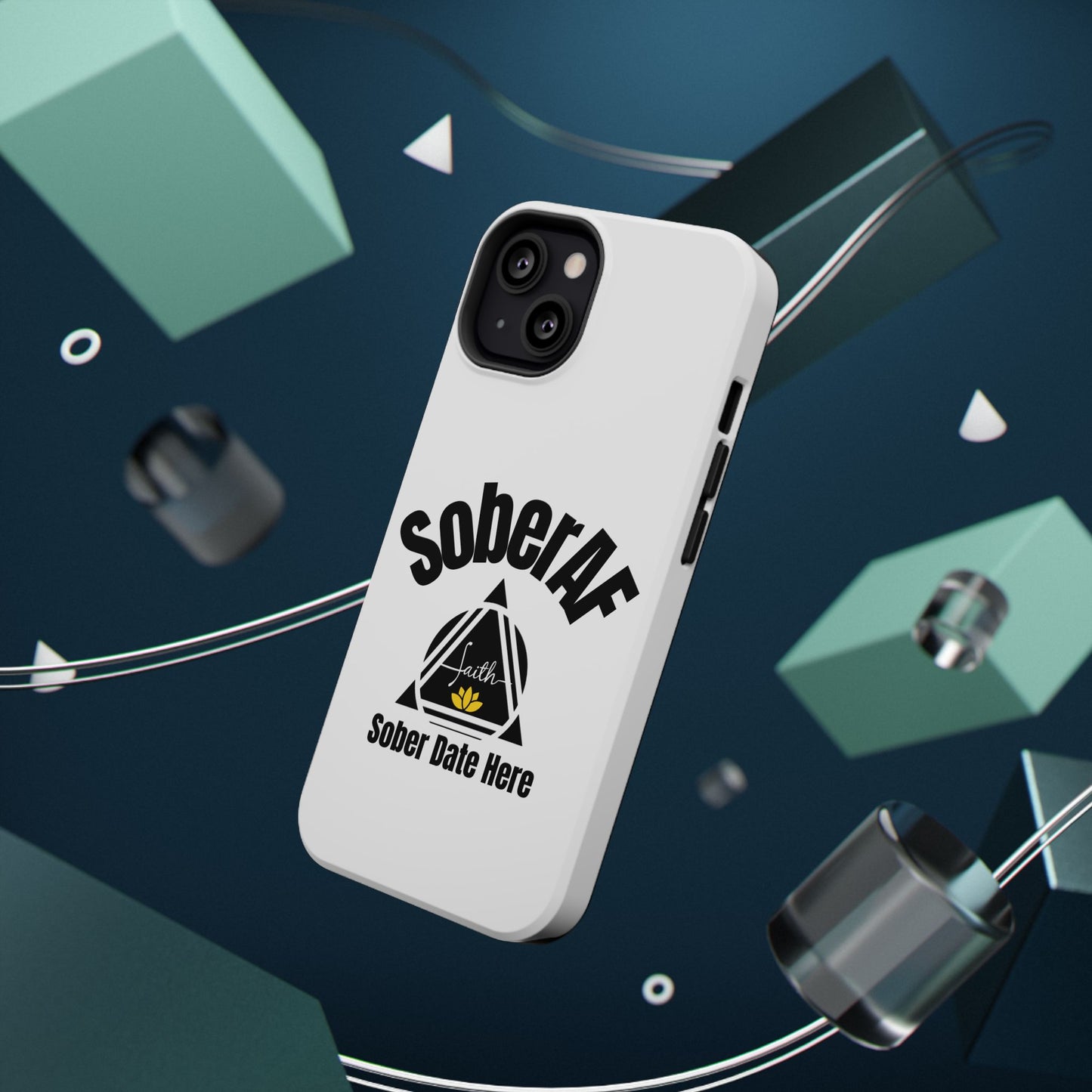 SoberAF Impact-Resistant Phone Case – Custom Sobriety Date Armor