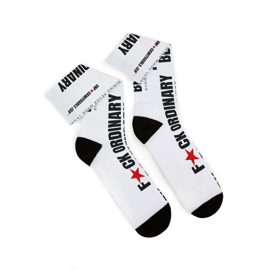 UNF★CKWITHABLE-ISH™ F★CK ORDINARY Unisex Crew Socks