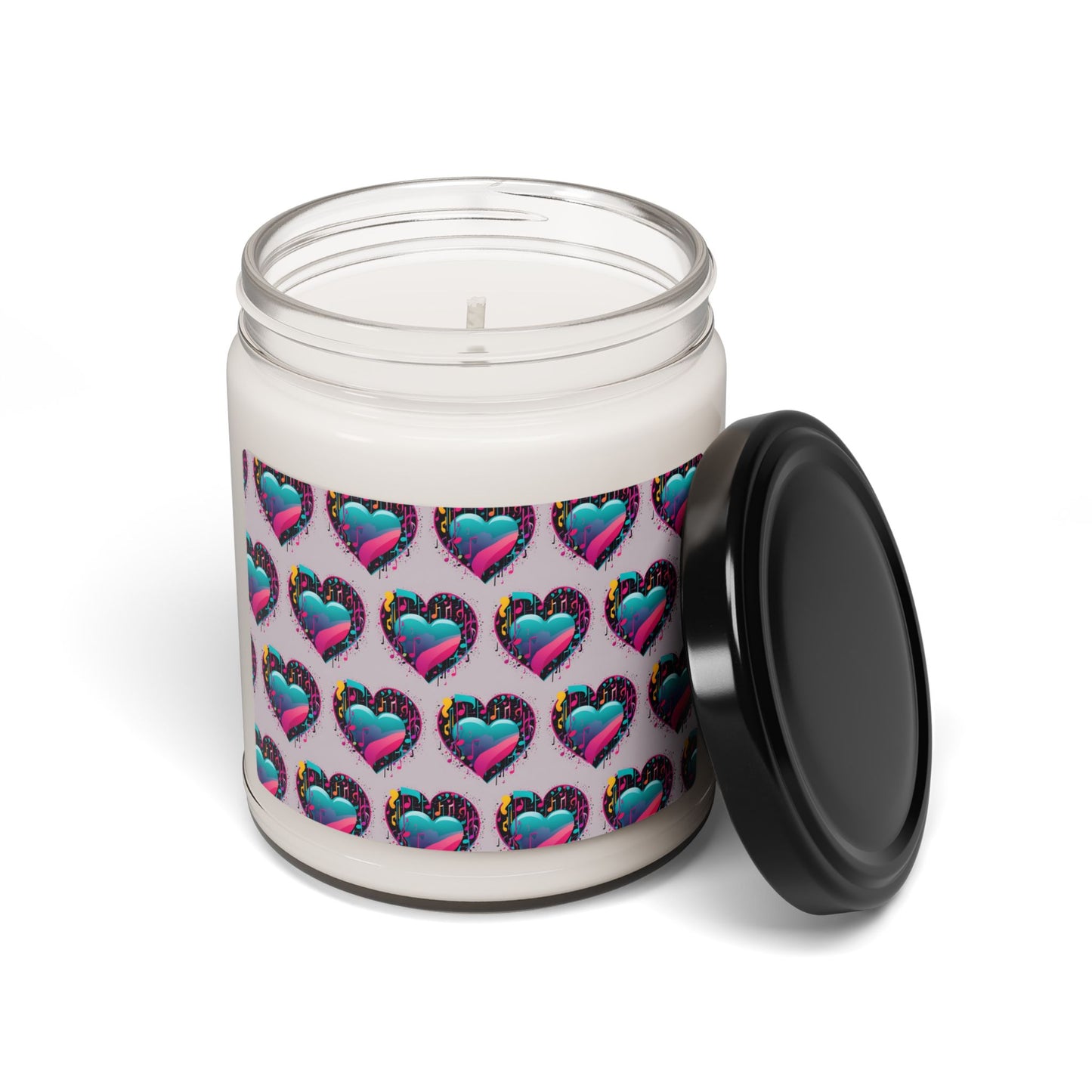 The Bean Grind™ Scented Soy Candle, 9oz Heart Pattern