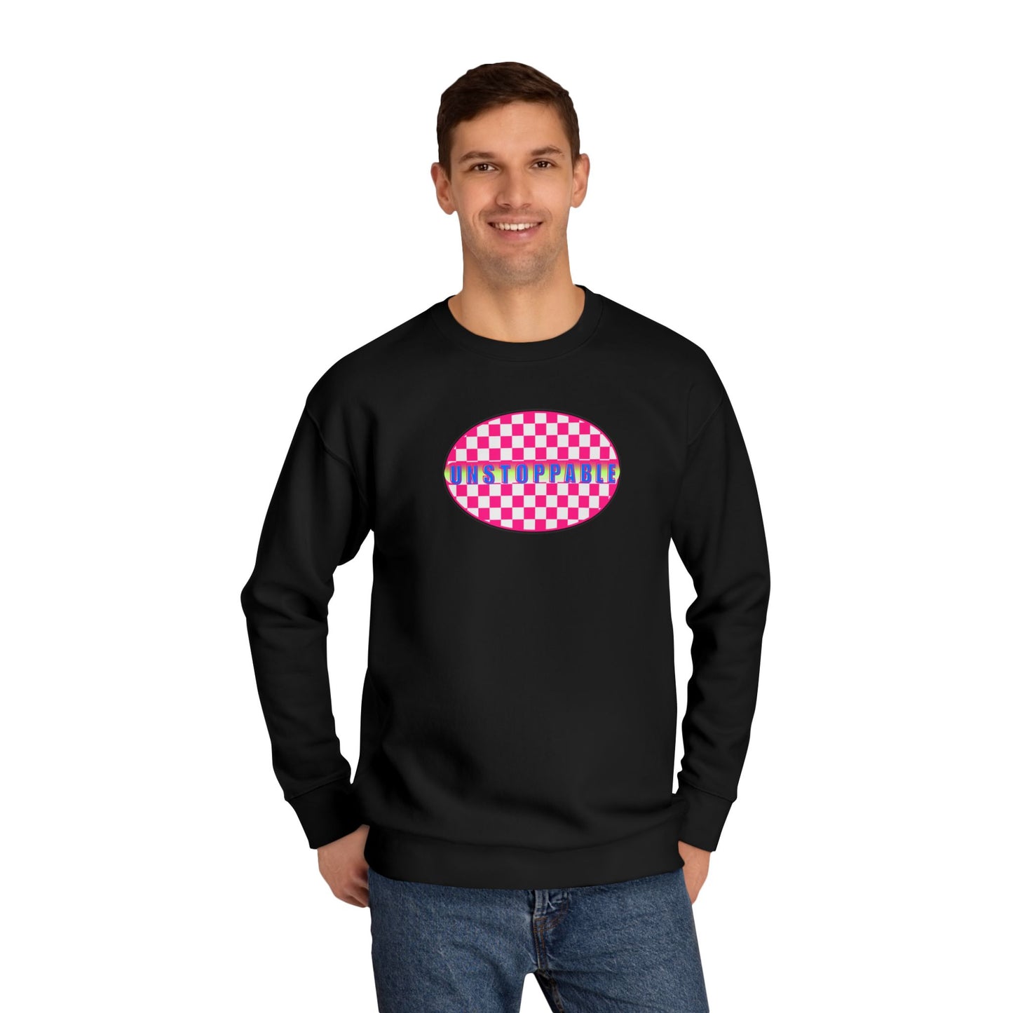 Unisex 90's Vibe Streetwear Graphic Crew Sweatshirt, 4 Colors