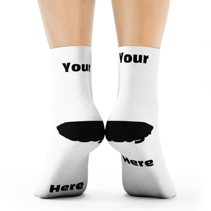 Custom Crew Socks - Fully Personalized, All-Over Print Design