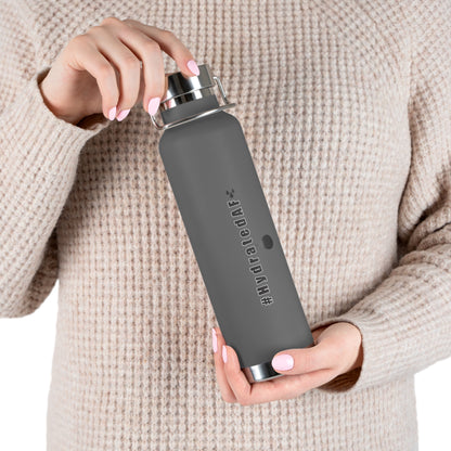 The Bean Lux™ #HydratedAF Custom Copper Vacuum Insulated Water Bottle 22oz, Outdoor Water Bottle, Your Initials