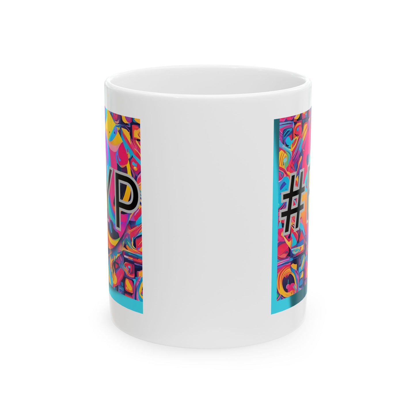 Keramiktasse mit TikTok-Motiv