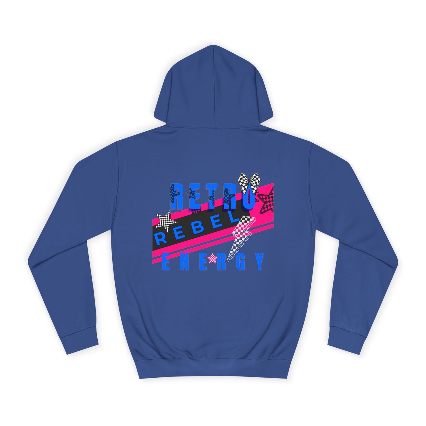 Unisex Hoodie, Retro Rebel Streetwear - Invincible Unstoppable Unbreakable 7 Colors