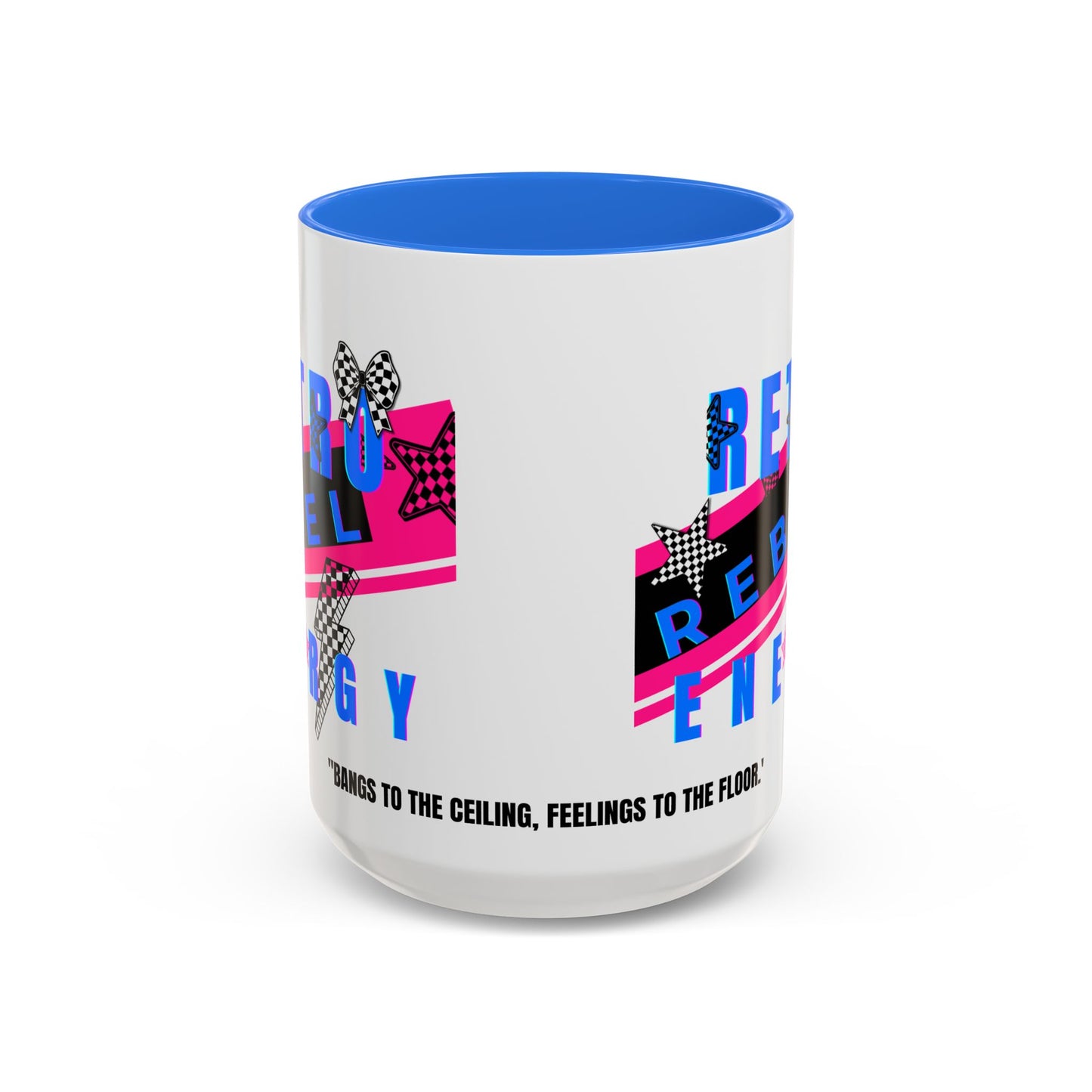 Retro Rebel Mug, 90s Pop Culture Nostalgia, "Bangs to the Ceiling"