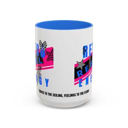 Retro Rebel Mug, 90s Pop Culture Nostalgia, "Bangs to the Ceiling"