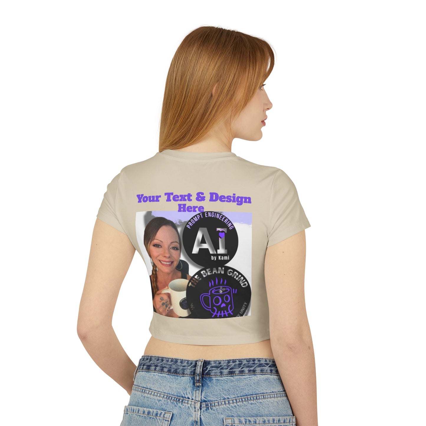 Custom Streetwear Recovery Crop Top, "Chains Break" Purple Edition