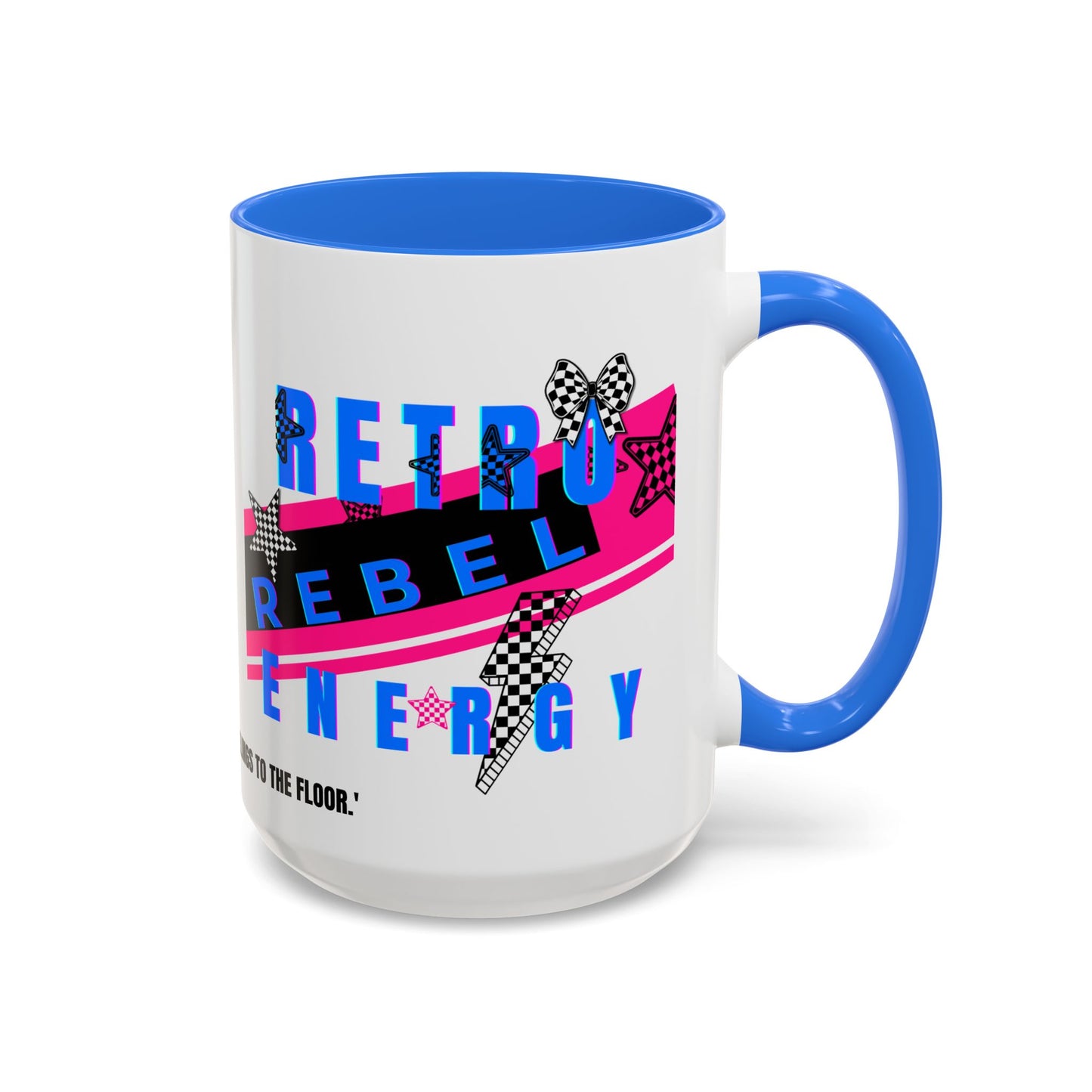 Retro Rebel Mug, 90s Pop Culture Nostalgia, "Bangs to the Ceiling"
