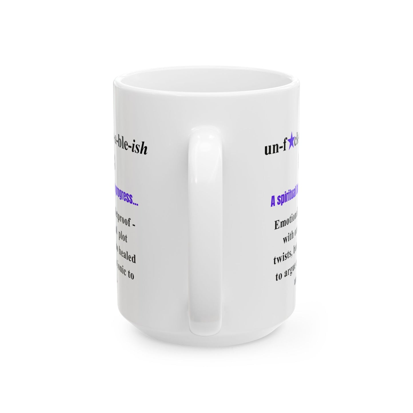 Unf*ckwithable-ish Mug, Recovery Definition with Leopard Print