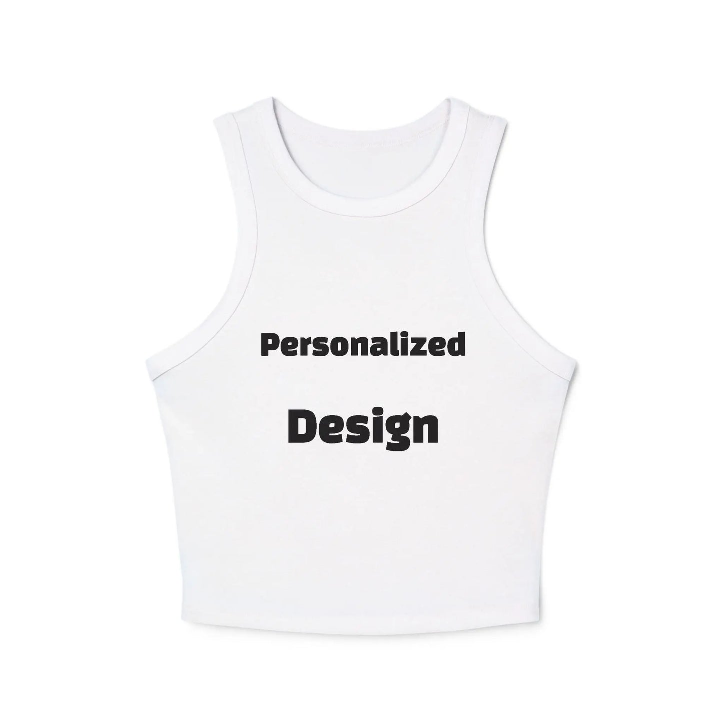 The Bean Grind™ Personalized Women's Rib Racer Tank Top Printify