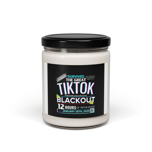 TikTok Inspired 12 Hour Blackout, Scented Soy Candle, 9oz