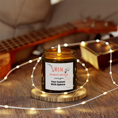 Custom Mug + Candle Bundle For Mom, "You Are My Safe Place" Star Map Gift Set On Sale