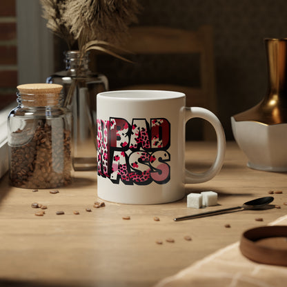 Inspirational Bold Leopard Print Jumbo Mug, 20oz Coffee Cup for Animal Lovers