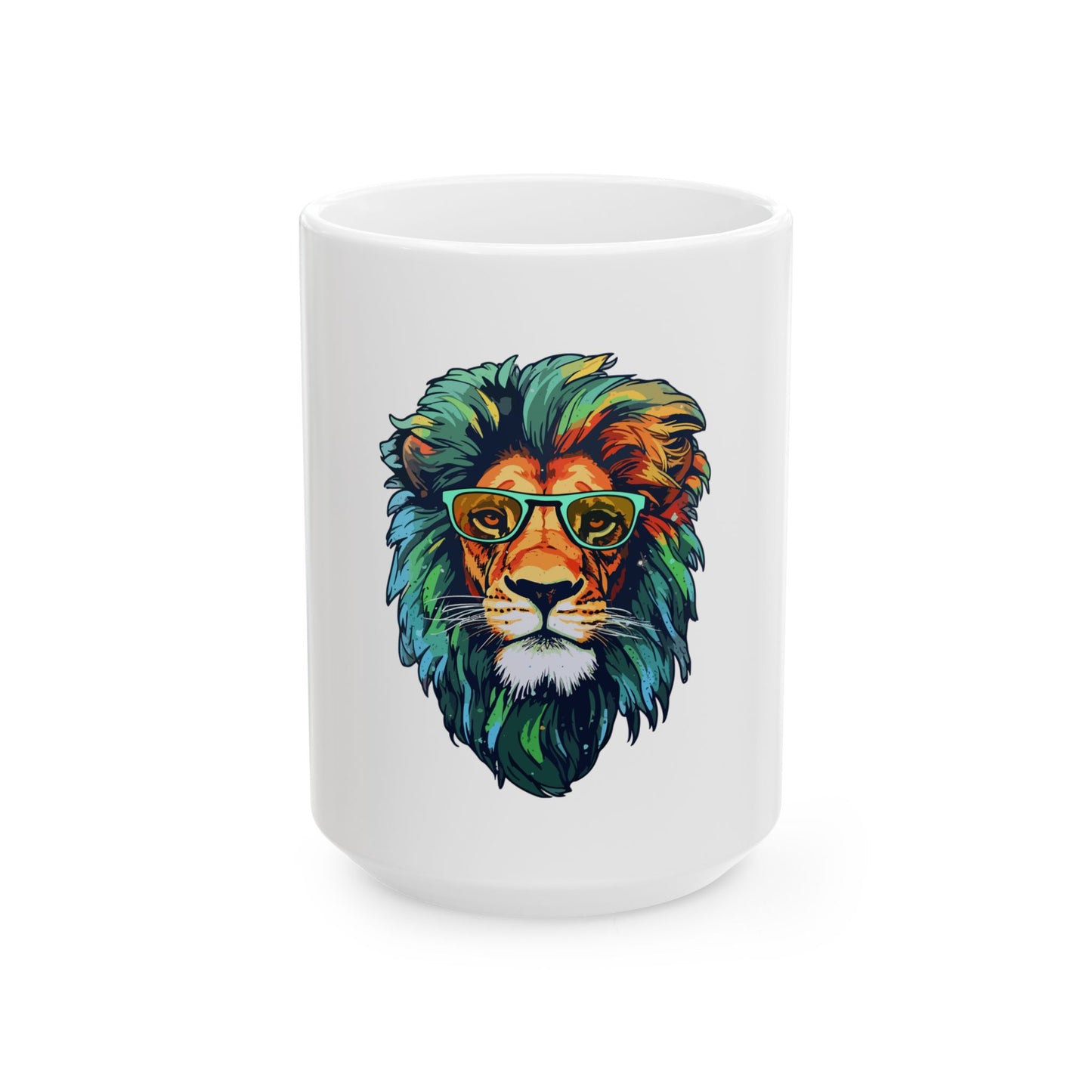 Inspirational Ceramic Mug, Lion Lovers