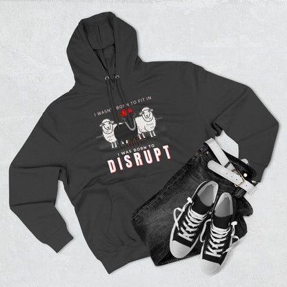Streetwear Fashion French Terry Hoodie, Black Sheep - Born to Disrupt Edition