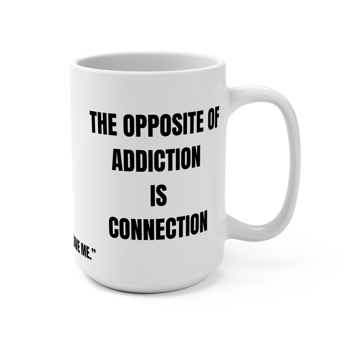 White mug with black text on a white background another 24 series #4 of 24, the bean grind