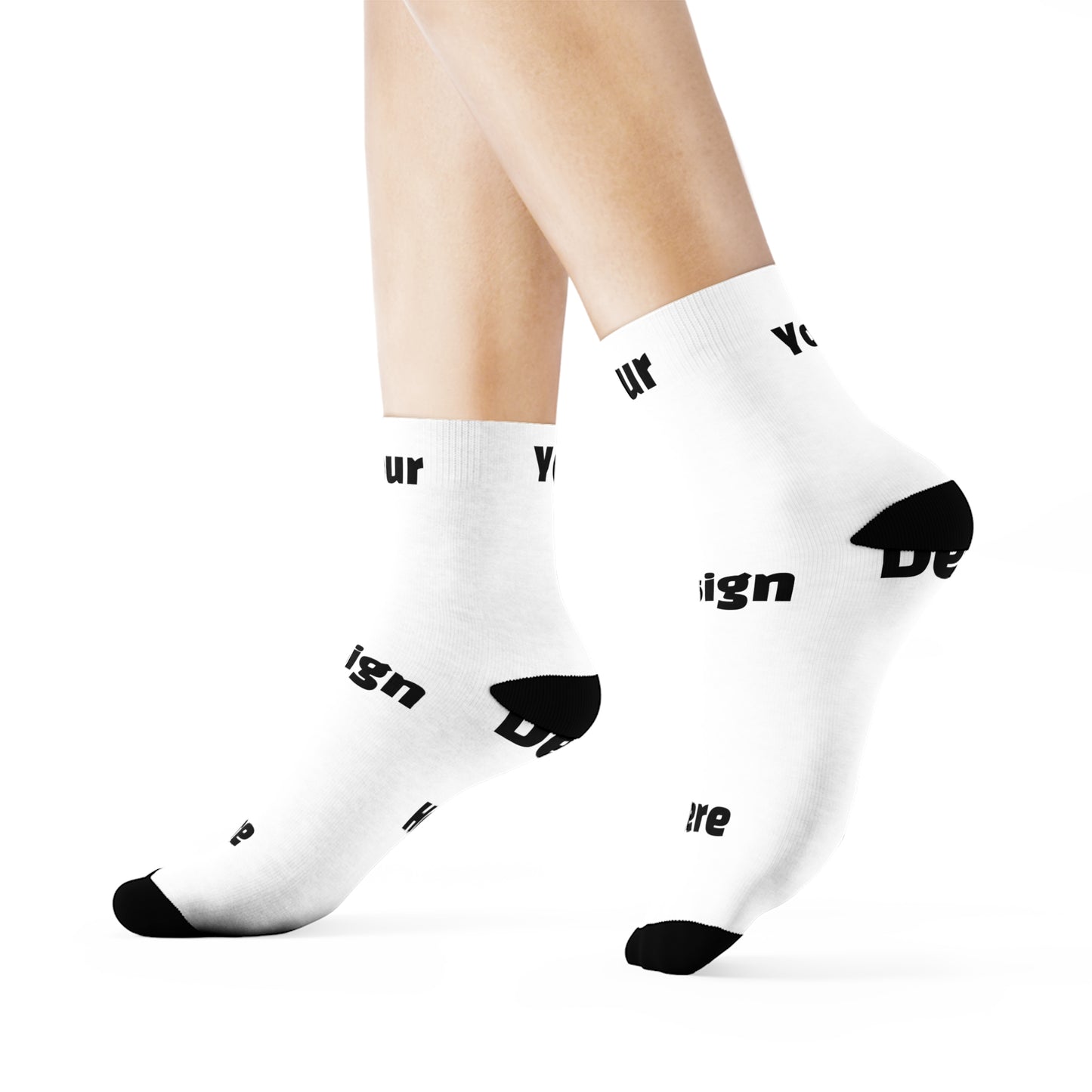 Custom Crew Socks - Fully Personalized, All-Over Print Design
