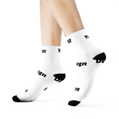 Custom Crew Socks - Fully Personalized, All-Over Print Design