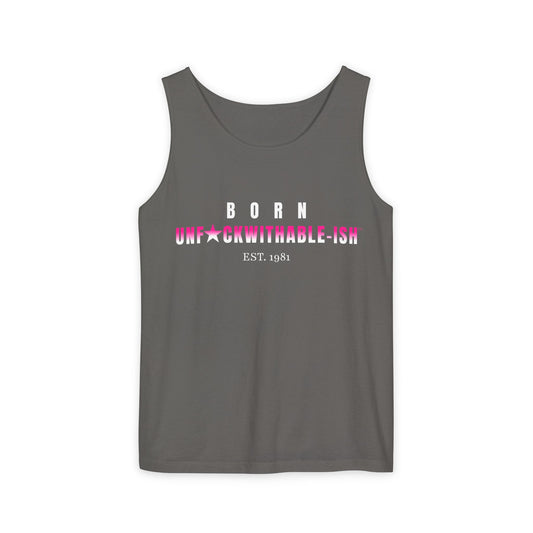 UNF★CKWITHABLE-ISH™ Women's Loose Streetwear Tank, Customizable "Est date"