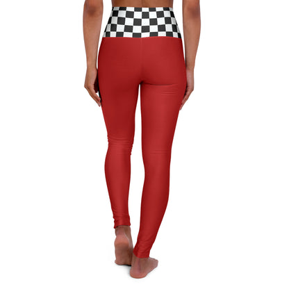 Rebel Tattoo Babe High-Waisted Leggings, Keep Your Head High, Heels Higher