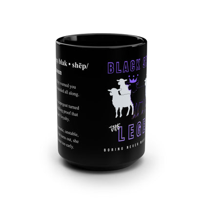 Women's Streetwear Black Sheep Bundle – Cropped Sweatshirt + Mug + Car Air Freshener
