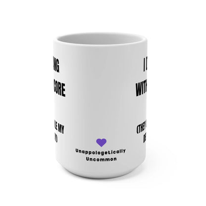 I Don’t Hang with Mediocre Minds Mug + 💜 Heart "Unapologetically Uncommon" Printify