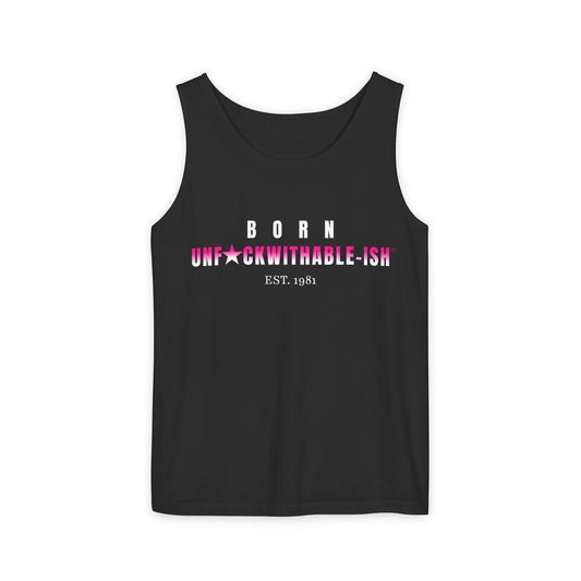 UNF★CKWITHABLE-ISH™ Women's Loose Streetwear Tank, Customizable "Est date"