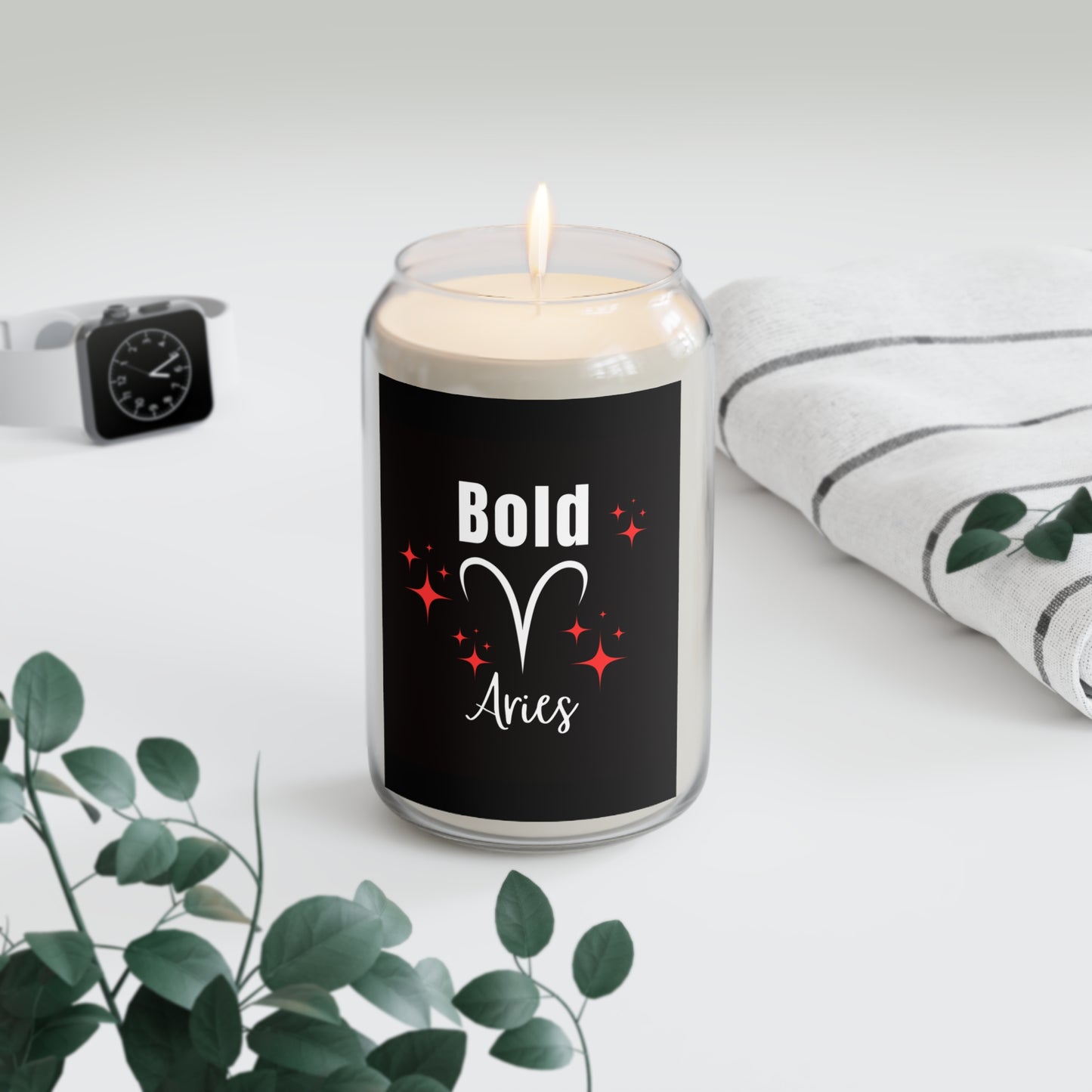Bold Aries Scented Candle - 13.75oz - Astrological Home Décor