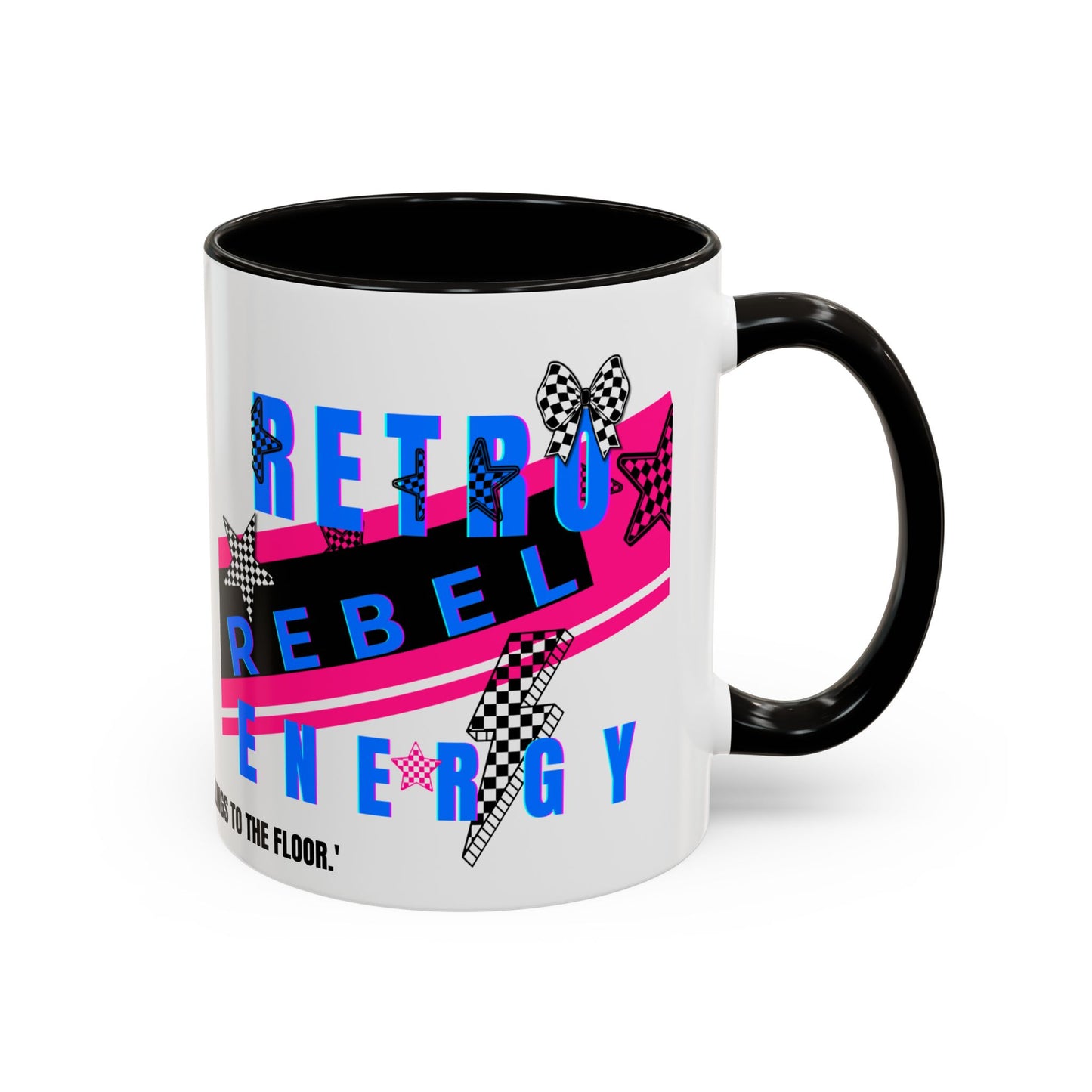 Retro Rebel Mug, 90s Pop Culture Nostalgia, "Bangs to the Ceiling"