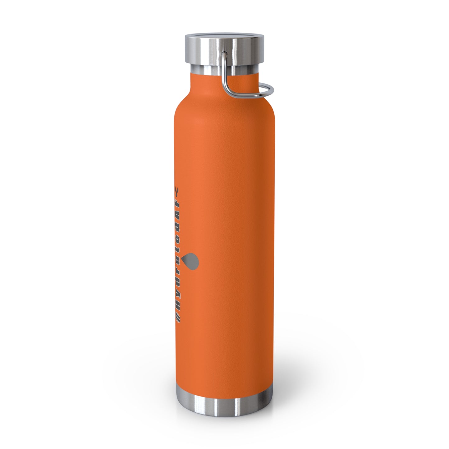 The Bean Lux™ #HydratedAF Custom Copper Vacuum Insulated Water Bottle 22oz, Outdoor Water Bottle, Your Initials