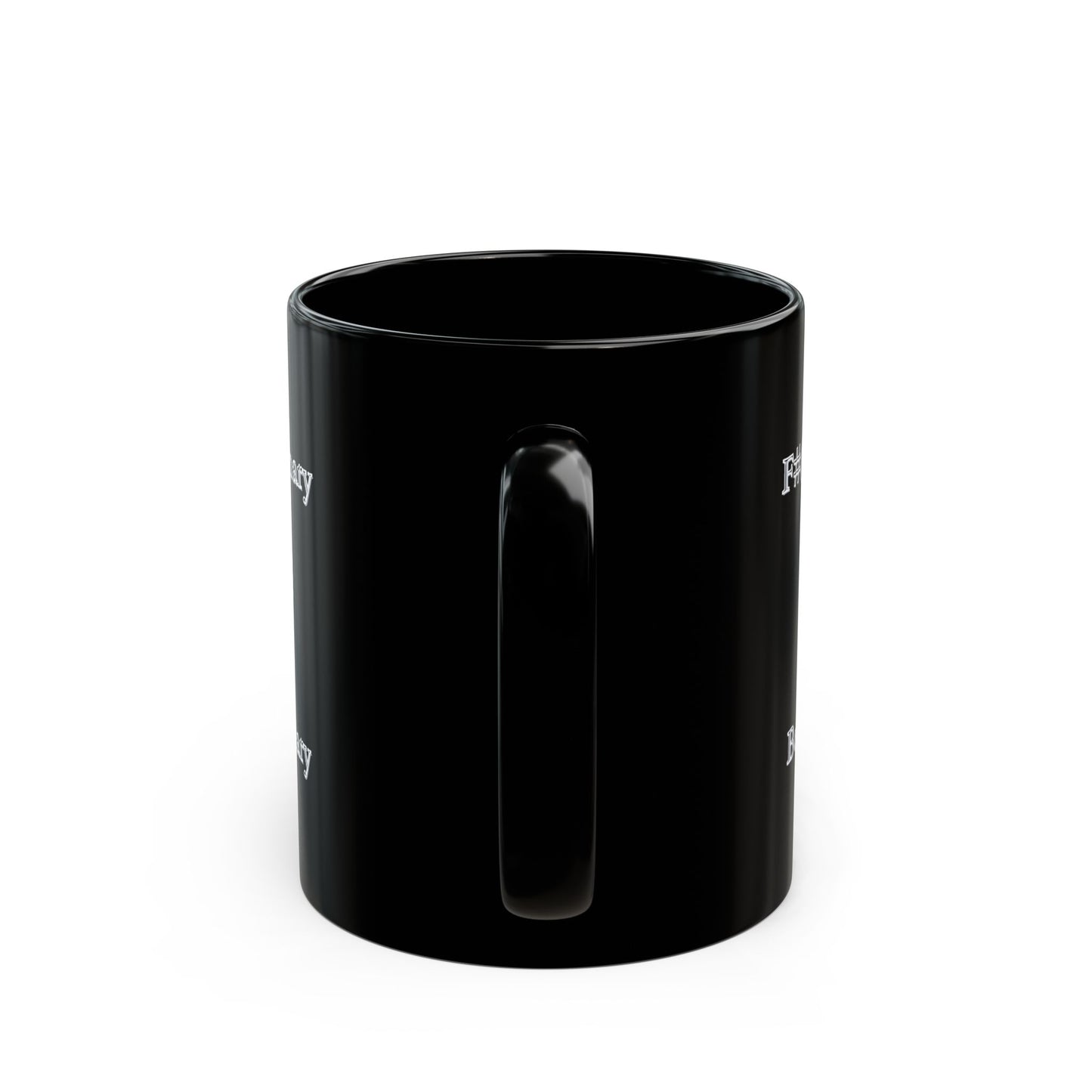 Inspirierende schwarze Keramiktasse