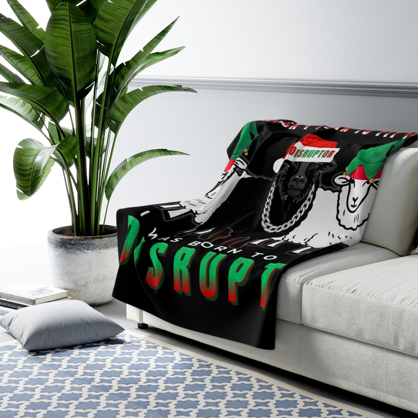 I Wasn’t Born To Fit In Blanket – Funny AF Christmas Limited Edition Collection