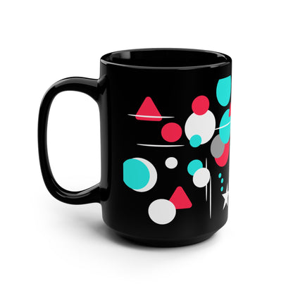 Inspirational Black Ceramic Mug, Mood Board Energy