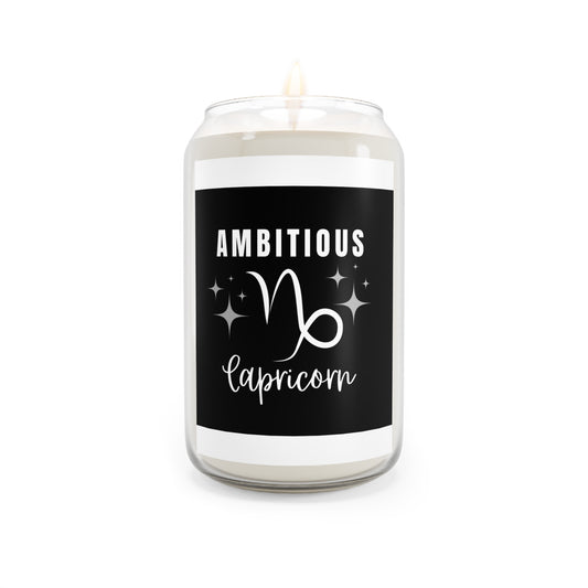 Capricorn Ambitious Scented Candle - 13.75oz Zodiac Gift for Astrology Lovers