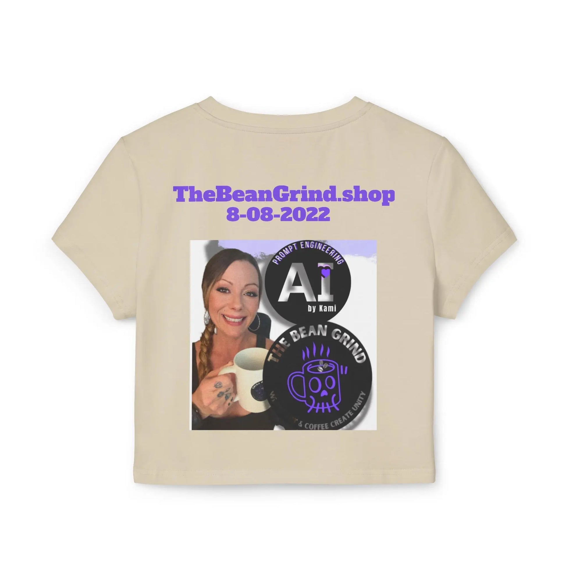 Crop Top for Women - "Chains Break" + Custom Sober Date- Purple Chain Edition Printify