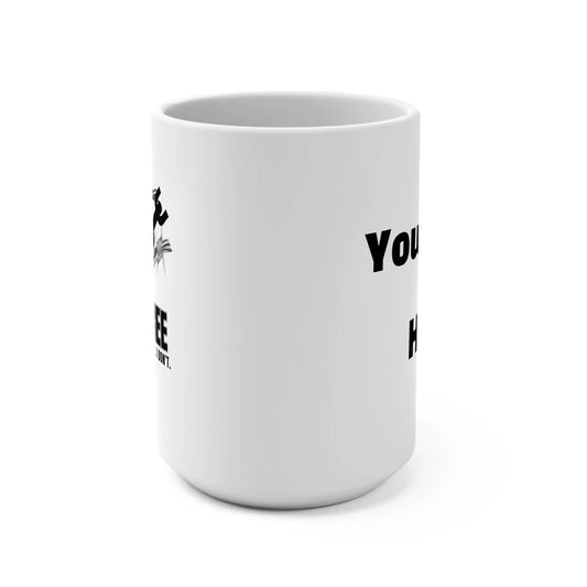 Custom Sobriety Mug-"Chains Break. I Don't", Custom Sober Date, Black Edition Printify