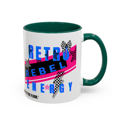 Retro Rebel Mug, 90s Pop Culture Nostalgia, "Bangs to the Ceiling"