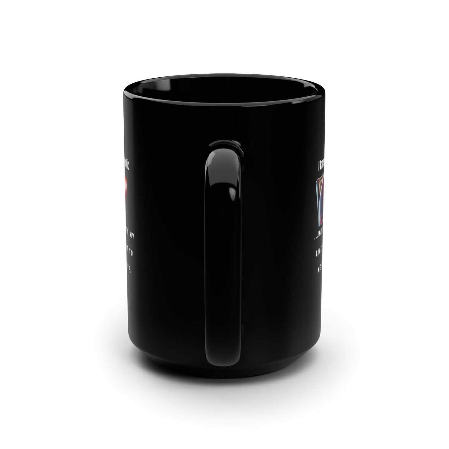 Funny Black Mug, Alcoholic AA