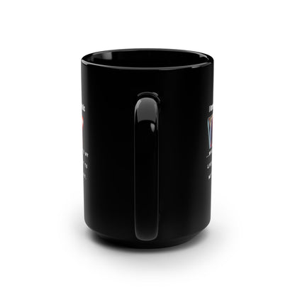 Funny Black Mug, Alcoholic AA
