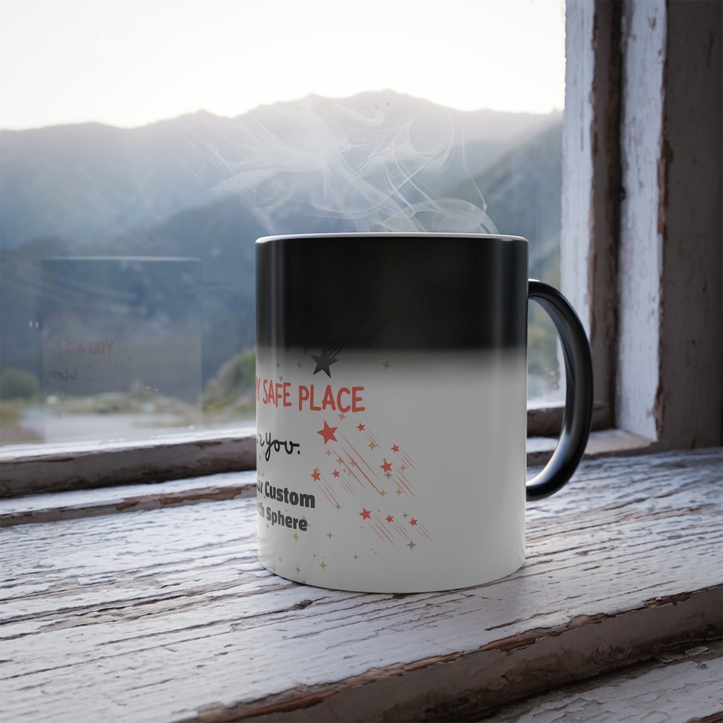 Hidden Message Mug, For Mom, Childs Custom Birth Sphere