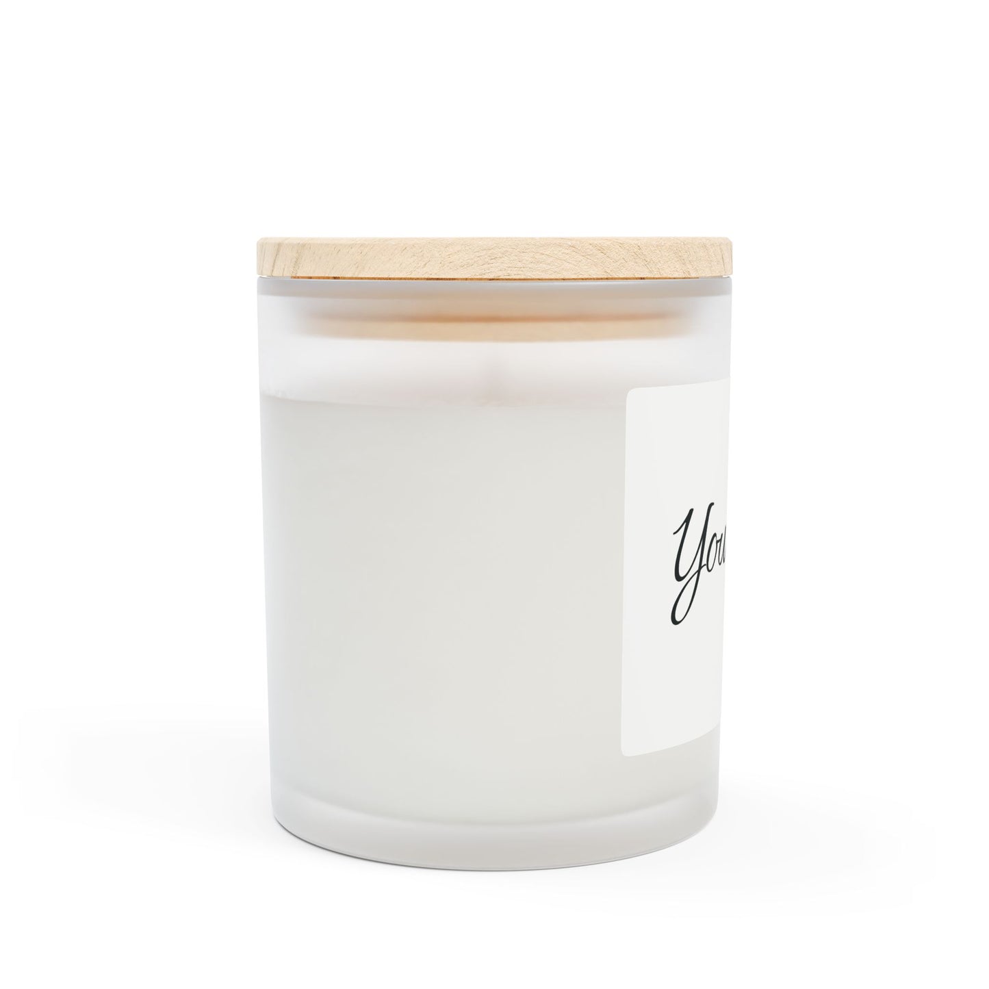 The Bean Grind™ Custom Frosted Glass Scented Candle, 9 Scent