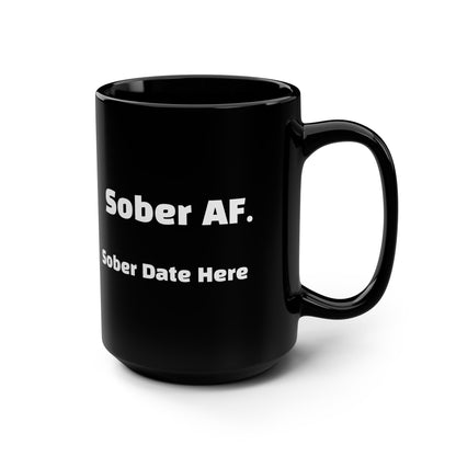 The Recovery Grind Bundle – Custom SoberAF Mug, Candle, Notebook, Sticker