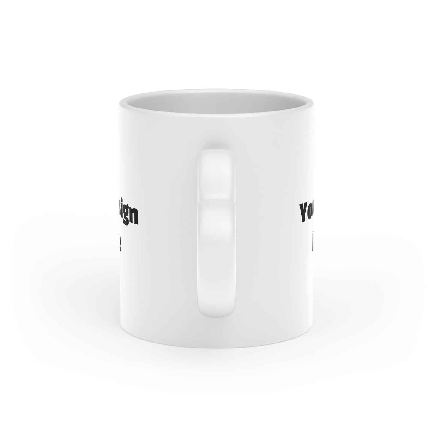 Your Custom Heart-Shaped Handle Mug, Spread Love