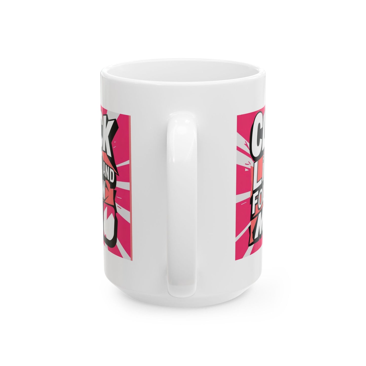TikTok Inspired Mug, Click Like and Follow Me