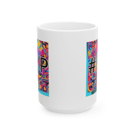 Keramiktasse mit TikTok-Motiv