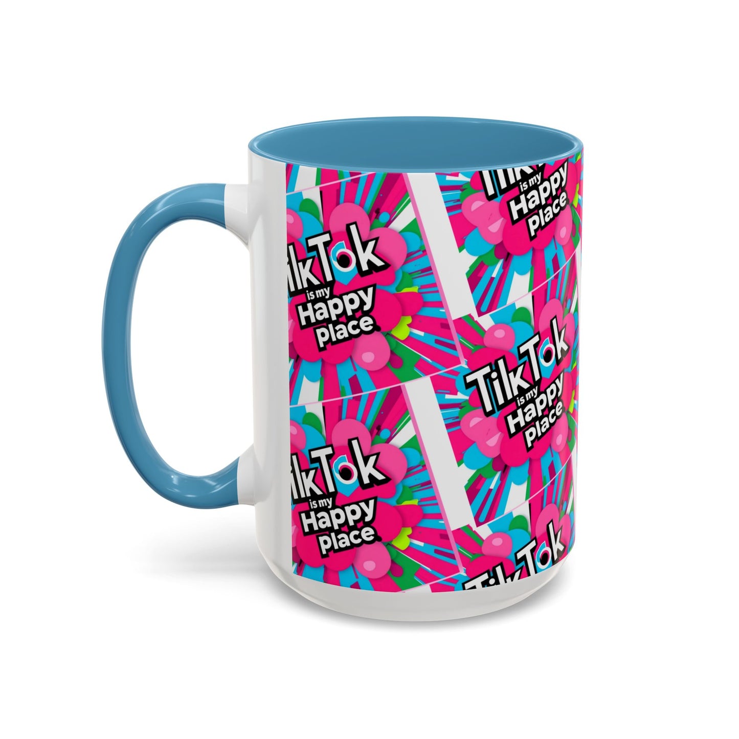 Von Tiktok inspirierte Tasse mit buntem Akzent