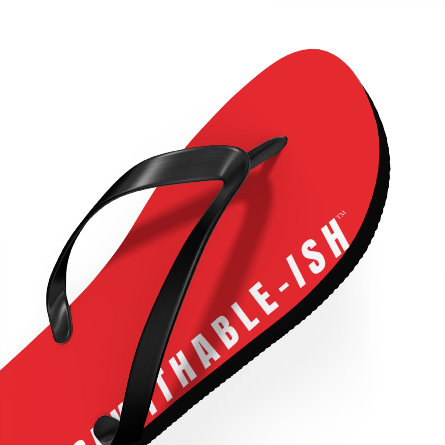 UNF★CKWITHABLE-ISH™ Flip Flops Red, White Star