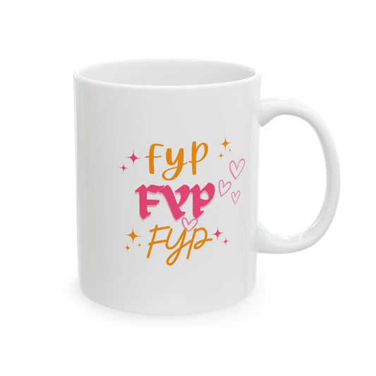 Keramiktasse mit TikTok-Motiv
